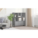 vidaXL Könyvespolc 2 pcs Szürke Sonoma 99,5 x 30 x 108 cm Faanyag