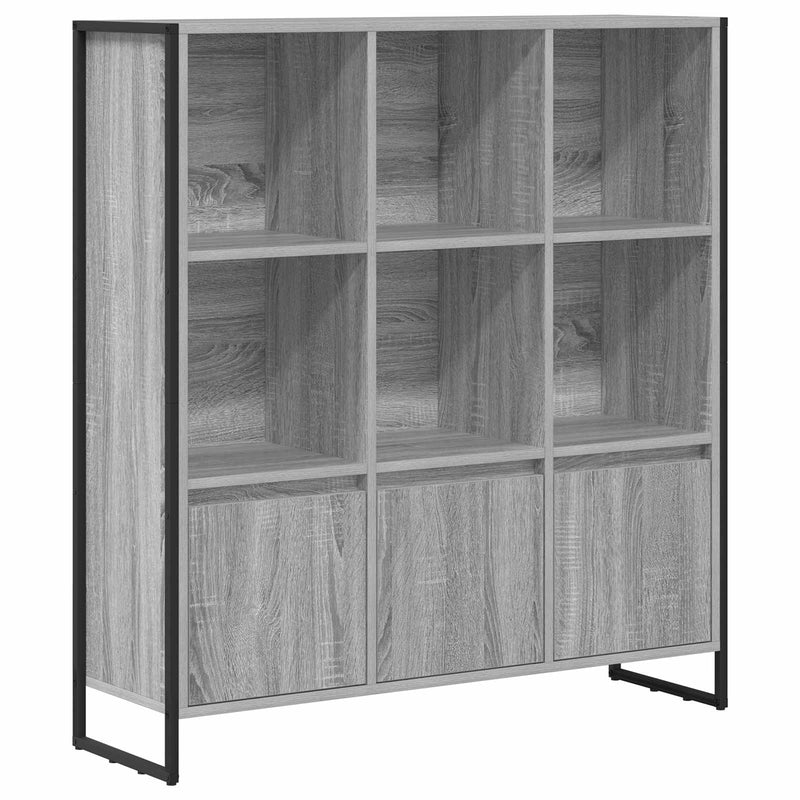 vidaXL Könyvespolc 2 pcs Szürke Sonoma 99,5 x 30 x 108,5 cm Faanyag