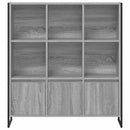 vidaXL Könyvespolc 2 pcs Szürke Sonoma 99,5 x 30 x 108 cm Faanyag