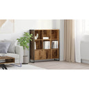 vidaXL Könyvespolc 2 pcs Öreg fa 99,5 x 30 x 108 cm Faanyag