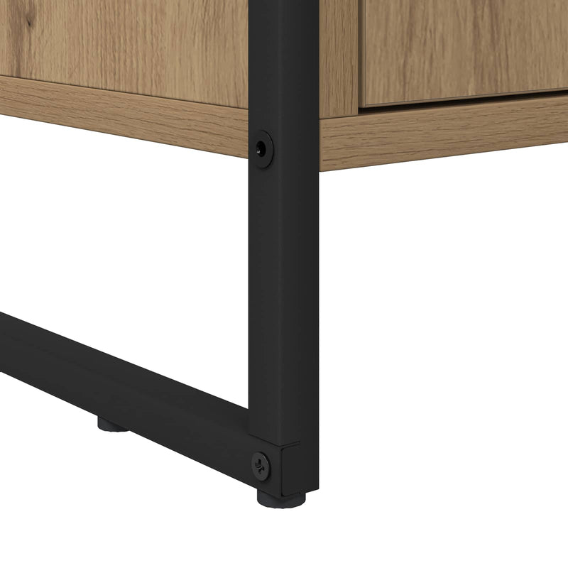 vidaXL Könyvespolc 2 pcs Művészi tölgy 99,5 x 30 x 108,5 cm Faanyag