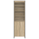vidaXL Magas szekrények Sonoma 60 x 36 x 200 cm Faanyag