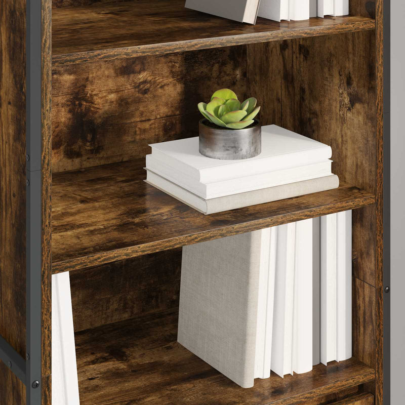 vidaXL Magas szekrények 2 pcs Füstös tölgy 60 x 36 x 300 cm Faanyag