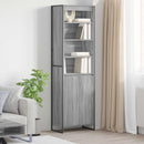 vidaXL Magas szekrények Szürke Sonoma 60 x 36 x 200 cm Faanyag