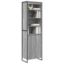 vidaXL Magas szekrények Szürke Sonoma 60 x 36 x 200 cm Faanyag