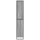 vidaXL Magas szekrények Szürke Sonoma 60 x 36 x 200 cm Faanyag