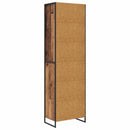 vidaXL Magas szekrények 2 pcs Öreg fa 60 x 36 x 300 cm Faanyag