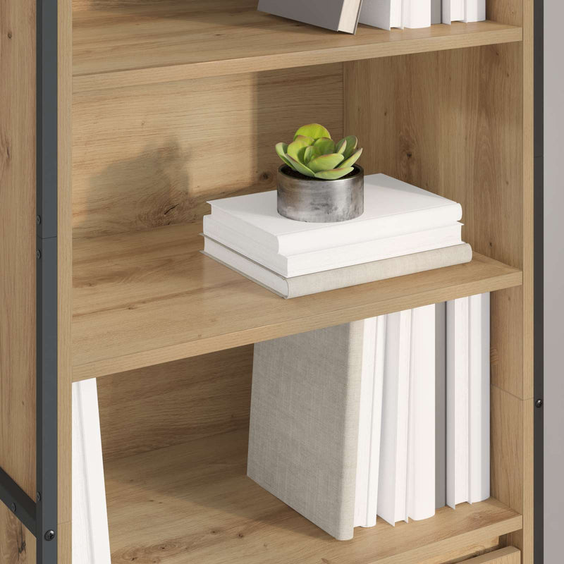 vidaXL Magas szekrények 2 pcs Művészi tölgy 60 x 36 x 300 cm Faanyag