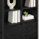 vidaXL Széf fiókkal 2 pcs Fekete tölgy 81 x 36 x 150.5 cm Faanyag