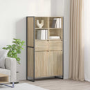 vidaXL Széf Sonoma 81 x 36 x 150.5 cm Faanyag