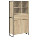 vidaXL Széf Sonoma 81 x 36 x 150.5 cm Faanyag