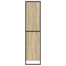 vidaXL Széf fiókkal 2 pcs Sonoma 81 x 36 x 150.5 cm Faanyag