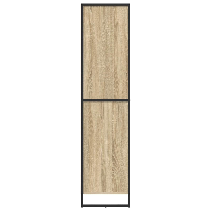 vidaXL Széf fiókkal 2 pcs Sonoma 81 x 36 x 150.5 cm Faanyag