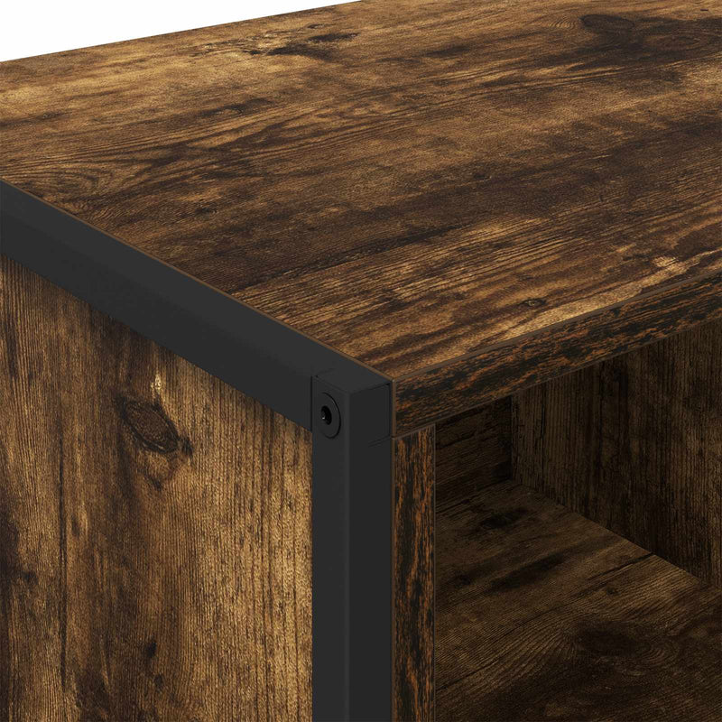 vidaXL Széf fiókkal 2 pcs Füstös tölgy 81 x 36 x 150.5 cm Faanyag