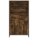 vidaXL Széf Füstös tölgy 81 x 36 x 150.5 cm Faanyag