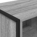 vidaXL Széf fiókkal 2 pcs Szürke Sonoma 81 x 36 x 150.5 cm Faanyag