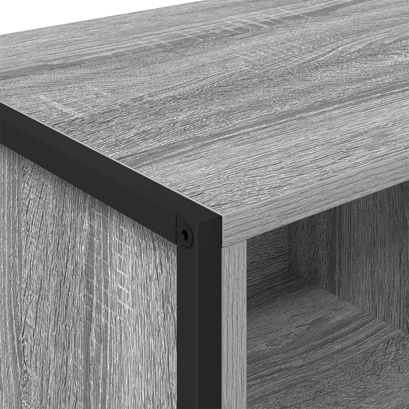 vidaXL Széf fiókkal 2 pcs Szürke Sonoma 81 x 36 x 150.5 cm Faanyag