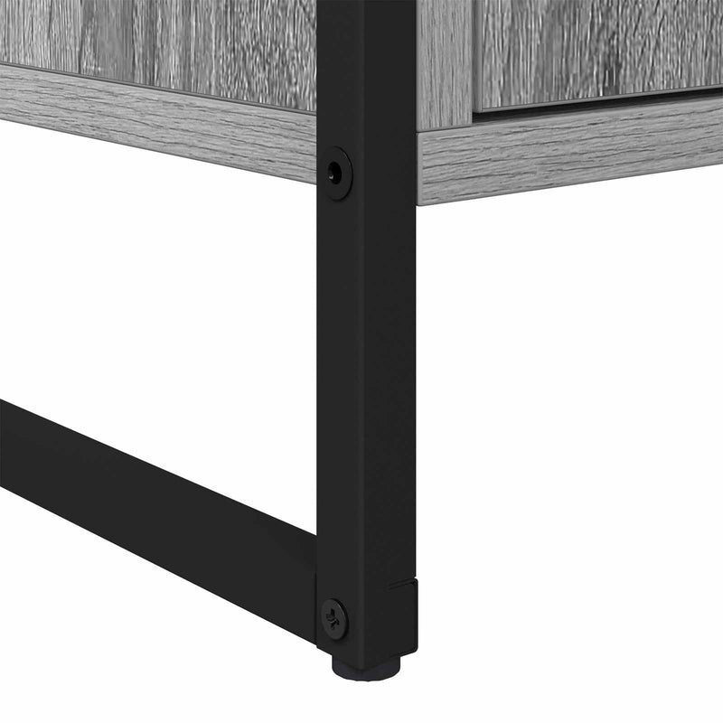 vidaXL Széf fiókkal 2 pcs Szürke Sonoma 81 x 36 x 150.5 cm Faanyag