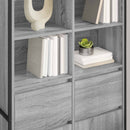 vidaXL Széf Szürke Sonoma 81 x 36 x 150.5 cm Faanyag