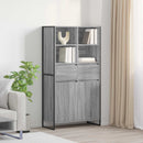 vidaXL Széf Szürke Sonoma 81 x 36 x 150.5 cm Faanyag