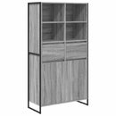 vidaXL Széf Szürke Sonoma 81 x 36 x 150.5 cm Faanyag