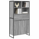vidaXL Széf Szürke Sonoma 81 x 36 x 150.5 cm Faanyag