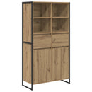 vidaXL Széf Művészi tölgy 81 x 36 x 150.5 cm Faanyag