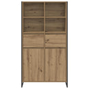 vidaXL Széf Művészi tölgy 81 x 36 x 150.5 cm Faanyag