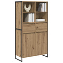 vidaXL Széf Művészi tölgy 81 x 36 x 150.5 cm Faanyag