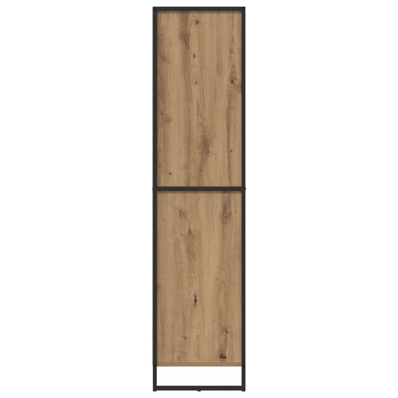 vidaXL Széf fiókkal 2 pcs Művészi tölgy 81 x 36 x 150.5 cm Faanyag