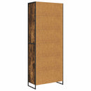 vidaXL Magas szekrények Füstös tölgy 79 x 36 x 200 cm Faanyag