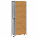 vidaXL Magas szekrények Szürke Sonoma 79 x 36 x 200 cm Faanyag