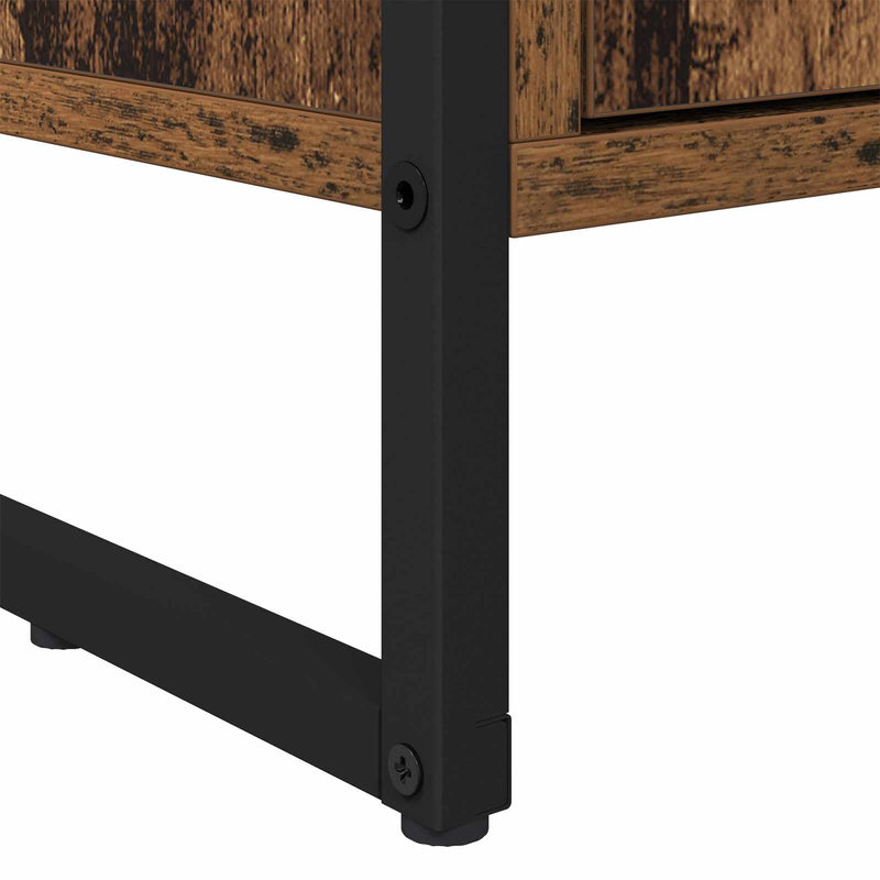 vidaXL Magas szekrények 2 pcs Öreg fa 60 x 36 x 300 cm Faanyag