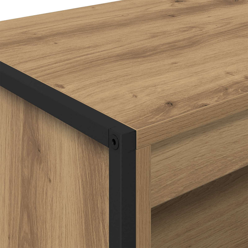 vidaXL Magas szekrények 2 pcs Művészi tölgy 60 x 36 x 300 cm Faanyag