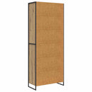 vidaXL Magas szekrények 2 pcs Művészi tölgy 60 x 36 x 300 cm Faanyag