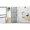 vidaXL Walk-in zuhanyfal Fekete 80 x 195 cm edzett üveg