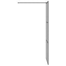 vidaXL Walk-in zuhanyfal Fekete 80 x 195 cm edzett üveg