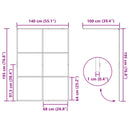 vidaXL Walk-in zuhanyfal Fekete 140 x 195 cm edzett üveg