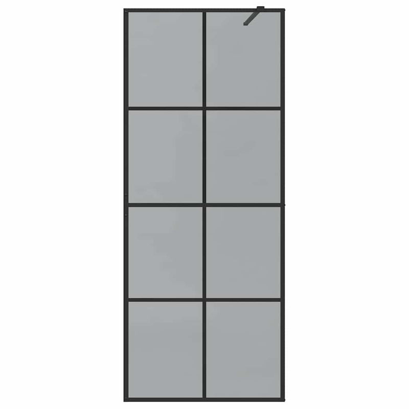 vidaXL Walk-in zuhanyfal Fekete 80 x 195 cm edzett üveg
