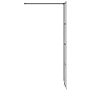 vidaXL Walk-in zuhanyfal Fekete 80 x 195 cm edzett üveg