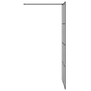 vidaXL Walk-in zuhanyfal Fekete 90 x 195 cm edzett üveg