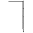 vidaXL Walk-in zuhanyfal Fekete 90 x 195 cm edzett üveg