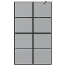 vidaXL Walk-in zuhanyfal Fekete 115 x 195 cm edzett üveg