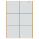 vidaXL Walk-in zuhanyfal Arany 140 x 195 cm edzett üveg