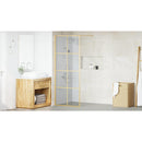 vidaXL Walk-in zuhanyfal Arany 80 x 195 cm edzett üveg
