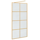 vidaXL Walk-in zuhanyfal Arany 100 x 195 cm edzett üveg
