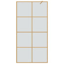 vidaXL Walk-in zuhanyfal Arany 100 x 195 cm edzett üveg