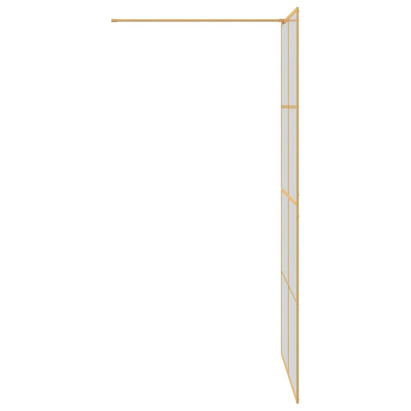 vidaXL Walk-in zuhanyfal Arany 100 x 195 cm edzett üveg