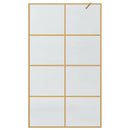 vidaXL Walk-in zuhanyfal Arany 115 x 195 cm edzett üveg