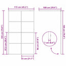vidaXL Walk-in zuhanyfal Arany 115 x 195 cm edzett üveg